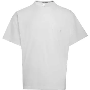 Under Armour Pocket Simple Comfortable Fashionable Breathable Versatile Solid Color Short Sleeve T-Shirt Unisex Tops White 1389372 L