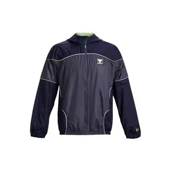 Куртка Under Armour Striped Zip-Up Hooded Long Sleeve Jacket Мужские куртки Темно-синие 1373580-410 M