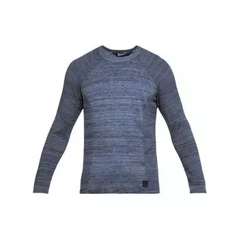 Under Armour Полосатый свитер с круглым вырезом, мужской свитер, темно-синий 1306452-019 L