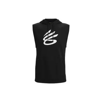 Under Armour Повседневная баскетбольная толстовка без рукавов Curry Series, мужские топы, черная 1370270-001 XXXL