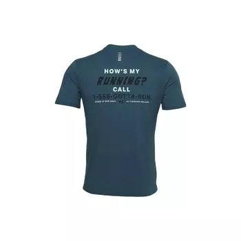 Under Armour Повседневная дышащая беговая футболка мужская синяя 1360427-467 M