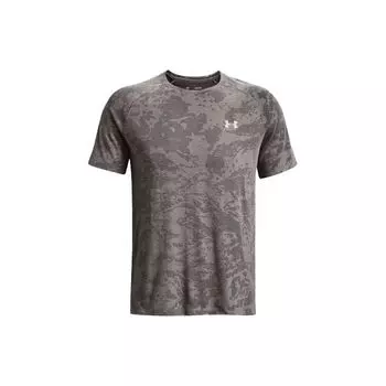 Under Armour Повседневная дышащая беговая футболка с круглым вырезом и коротким рукавом реглан для мужчин, серая 1365676-066 XXL