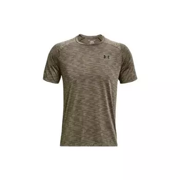 Under Armour Повседневная дышащая футболка с круглым вырезом и регланами для мужчин, цвет палаточный зеленый 1366140-361 L