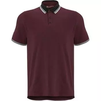 Under Armour Повседневная рубашка поло прямого кроя с коротким рукавом и цветным воротником, мужская рубашка поло бордового цвета 1370099-690 S