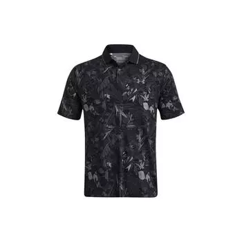 Under Armour Повседневная рубашка поло с коротким рукавом и логотипом Ua Iso-Chill Edge, мужские рубашки поло, черная 1377365-002 S