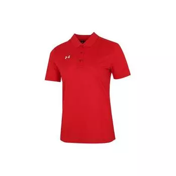 Under Armour Повседневная спортивная дышащая однотонная рубашка поло с короткими рукавами женские топы красные 21500543-600 L