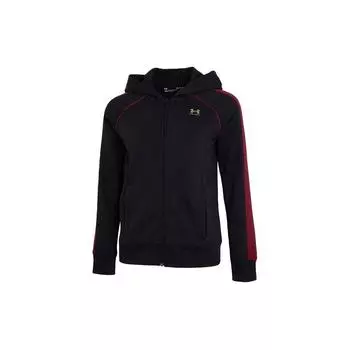 Under Armour Повседневная спортивная куртка с цветными блоками и логотипом на молнии с капюшоном Женские куртки Черные 1368628-001 M