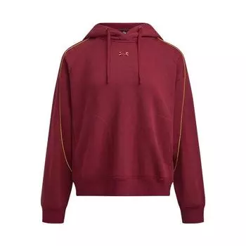 Under Armour Повседневная спортивная серия Модная простая свободная толстовка с капюшоном Женская толстовка Огненно-красный 6006010-625 L