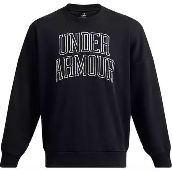 Under Armour Повседневная уличная простая толстовка с буквами Мужская толстовка черная 1386548-001 S