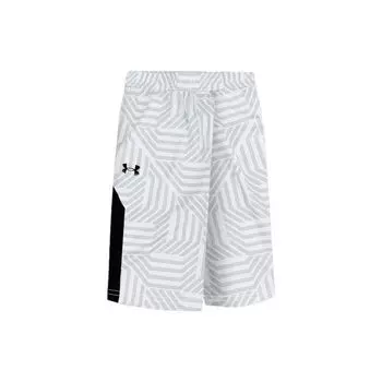 Under Armour Повседневные баскетбольные шорты с логотипом, мужские шорты, белые 23500202-100 M