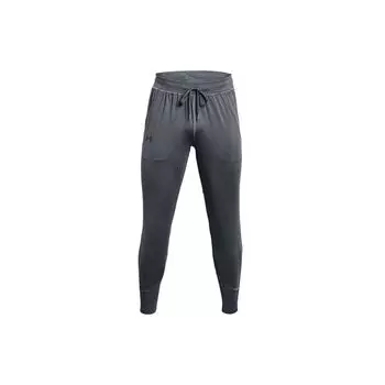 Under Armour Повседневные облегающие брюки для бега на шнуровке, мужские брюки серого цвета 1356172-012 XXL