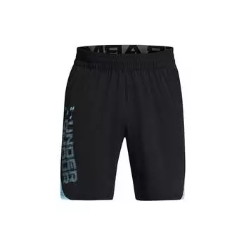 Under Armour Повседневные шорты с принтом букв, мужские шорты, черные 1383344-001 XL