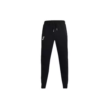 Under Armour Повседневные тренировочные тканые прямые брюки мужские низ черный 1369440-001 L
