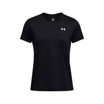Under Armour Повседневный круглый вырез пуловер короткий рукав футболка женские топы черный 1384231-001 XS