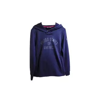 Under Armour Повседневный спортивный свитер с капюшоном из флиса, унисекс, темно-синий 1316242-410 S