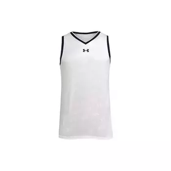 Under Armour Повседневный спортивный тренировочный трикотажный баскетбольный свободный модный жилет без рукавов мужской топ белый 21500102-100 M