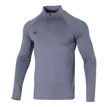 Under Armour Повседневный свитер, удобная дышащая футболка для фитнеса с длинным рукавом, унисекс, топы, титаново-серый 24600603-024 3XL