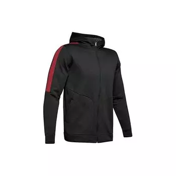 Under Armour Приталенная спортивная тренировочная куртка с капюшоном на молнии, мужские куртки, черная 1348407-001 M