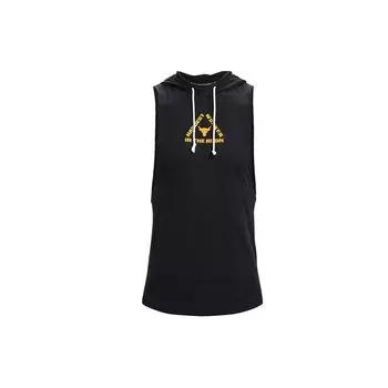 Under Armour Проект повседневный тренировочный свободный спортивный жилет с капюшоном мужские жилеты черный 1367117-001 L