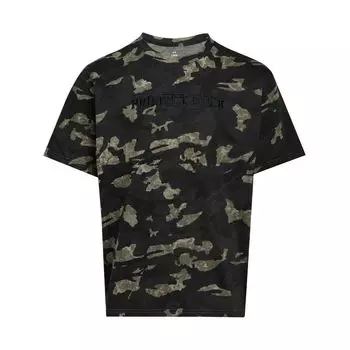 Under Armour Проект SS25 Рок Буква Свободная Удобная Футболка с Полным Принтом и Круглым Вырезом Мужские Футболки Кварцево-Серый 1389976-251 S