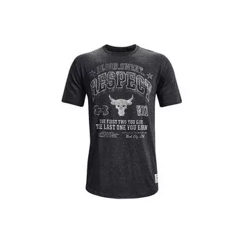 Under Armour Project Printed Training Loose T-Shirt Men Tops Black 1367121-001 S
