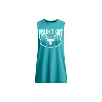 Under Armour Project Rock Balance Letter Print Casual Loose Soft с круглым вырезом, жилет-пуловер для мужчин, жилеты цвета электрик-синего цвета 1383225-464 XXL