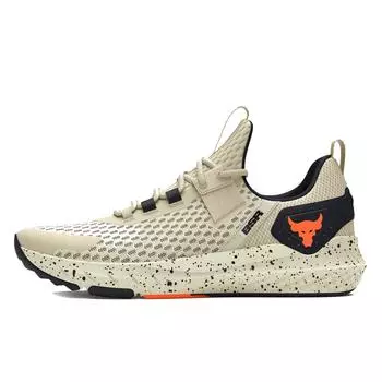 Under Armour Project Rock BSR 4 Silt Speckled Мужские кроссовки Кремово-черные Team-Orange 3027344-200 40