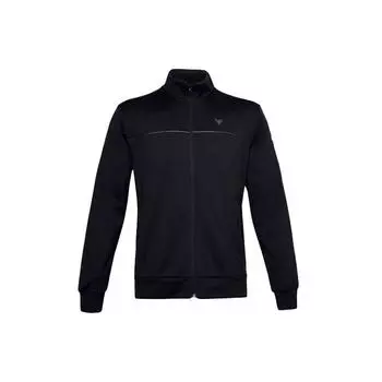 Under Armour Project Rock Colorblock Вязаная куртка с воротником-стойкой Мужские куртки Черные 1357199-001 S