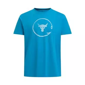 Under Armour Project Rock Comfortable Soft Skin-Friendly Breathable Solid Color Fashion Animal Pattern Dopamine Short Sleeve T-Shirt 1390002-452 L