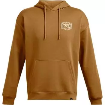 Under Armour Project Rock Fleece Training Hoodie Men hoodies Ochre-Yellow 1386902-707 M