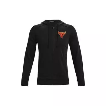 Under Armour Project Rock Графический принт на молнии с капюшоном Мужская верхняя одежда Черный 1361749-001 M