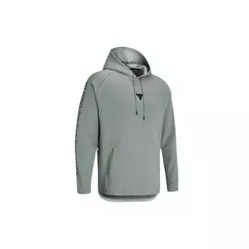 Under Armour Project Rock Graphic Logo Hoodie Мужские толстовки с капюшоном Зеленые 1357193-340 M
