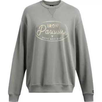 Under Armour Project Rock Heavyweight Tools Of The Trade Crew Толстовка женская Толстовка Clay-Green Black 1386444-709 XL