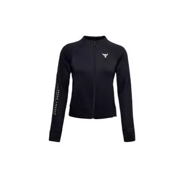 Under Armour Project Rock Jacket Women Outerwear Black 1359260-001 L