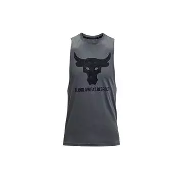 Under Armour Майка-топ Project Rock Johnson Training для мужчин, темно-серая 1361721-012 L