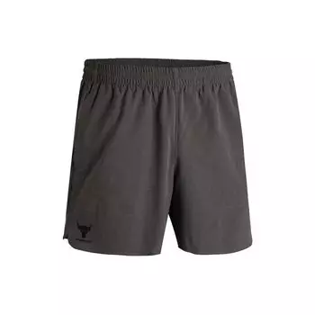 Under Armour Project Rock Solid Color Casual Mid Belt Sports Shorts Men Shorts Fresh-Terracotta Medium-Gray 1383214-176 S