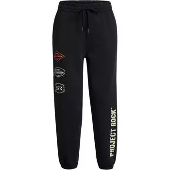 Under Armour Project Rock Tools Of The Trade Comfortable Soft Fashion Casual Pants Women bottoms Black 1386445-001 S