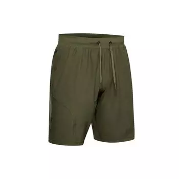 Under Armour Project Rock Unstoppable Спортивные повседневные шорты со средней талией и шнурком Мужские брюки Армейско-зеленый 1359119-315 XXL