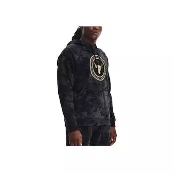 Under Armour Project Rock Veteran Day Fashion Comfortable Versatile Hoodie Men hoodies Black 1367097-001 S