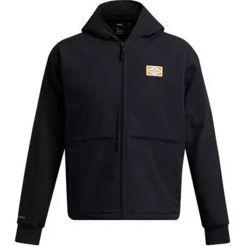 Under Armour Project Rock Woven Training Hoodie Jacket Men Jackets Black 1386904-001 L