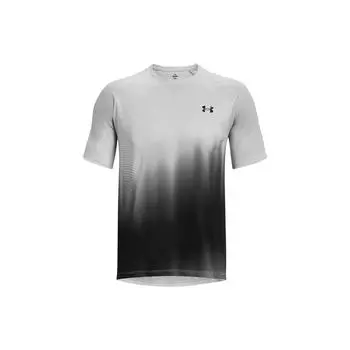 Under Armour Простой круглый вырез пуловер короткий рукав футболка мужские топы дымчато-серый 1377053-014 M
