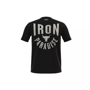 Under Armour Прямая футболка с логотипом Bull, мужские топы, черная 1357188-001 XXL