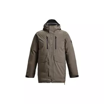 Under Armour Пуховик на молнии с вышитыми буквами и капюшоном Мужская верхняя одежда Коричневый 1375450-366 L