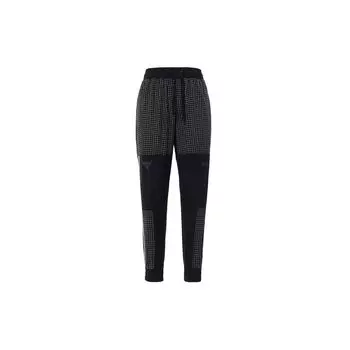 Under Armour Quick-Dry Solid Color Logo Print Elastic Cuff Casual Pants Men bottoms Black 1370466-001 3XL