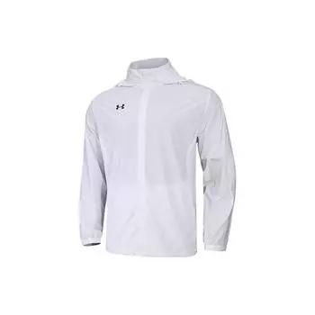 Under Armour Растягивающаяся, компактная, с капюшоном, спортивная тканая куртка, мужская, белая 22500408-100 XL