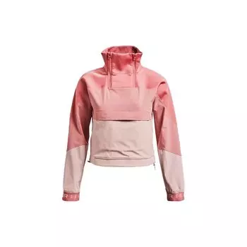 Under Armour Recover Двойная молния с цветными блоками Спортивная куртка с воротником-стойкой Женская куртка Глинисто-розовый 1357478-663 L