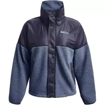 Under Armour Ретро-цветная поло-куртка, удобная дышащая женская куртка, фиолетовая, черная 1366051-559 XS