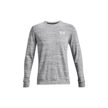 Under Armour Rival Crew Neck Sports Casual Pullover Sweatshirt Men Sweatshirt Grey 1370404-112 M