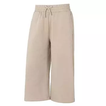 Under Armour Rival Fleece Crop Wide Leg Casual Fitness Training Comfortable Knitted Pants Women Pants Off-White 1387226-299 S
