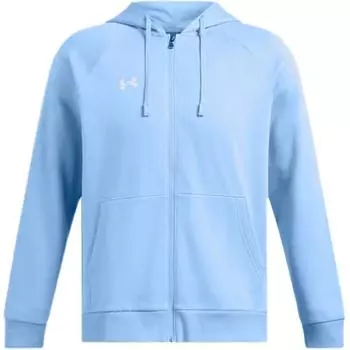 Under Armour Rival Fleece Hooded Comfortable Casual Fleece Long Sleeve Zipper Cardigan Sweatshirt Men sweatshirt Horizon-Blue 1379767-465 XL